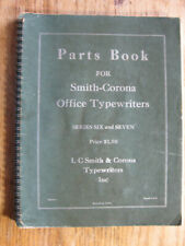 Smith Corona Typewriter Parts Book Manual Series 6 Amp 7 1952