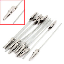 10pcs Non Insulated Electric Test Crocodile Metal Alligator Clips 47 Inch Long
