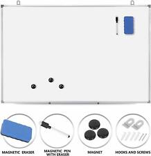 36 X 24 Inch Magnetic Whiteboard Board Wall Hanging With Eraser Marker Pen
