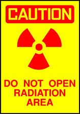 Vertical Metal Sign Multiple Sizes Do Not Open Radiation Area Caution Osha Ansi