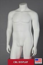 Extra Large Plus Size Fiberglass Male Headless 34 Length Mannequin