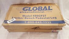 Pair Of Global Locker Bench Steel Pedestal Legs 2 Pack Model 480cp27
