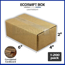 1 200 6x4x2 Ecoswift Cardboard Packing Mailing Shipping Corrugated Box Cartons