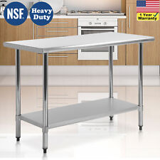 24 36 48 60 Kitchen Work Table Stainless Steel Adjustable Food Prep Table