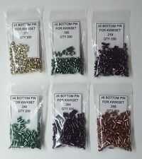 Bottom Pin Refill Packs For Kwikset Lock Rekey Kit Contains 200 Pins Each Size