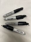 X4 Sharpie Mini Permanent Markers With Golf Keychain Clips Black Fine Point