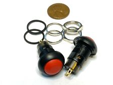 2 Pieces Red Latching Push Button Switch Dc 6a 12mm Normally Open Onoff A35