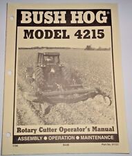 Bush Hog 4215 Rotary Mower Cutter Operators Owners Manual