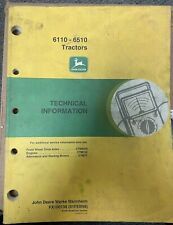 John Deere 6110 6510 Tractors Technical Information Fx100138 I 8