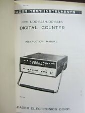 Leader Model Ldc 824 Ldc 824s Digital Counter Instruction Manual Copy