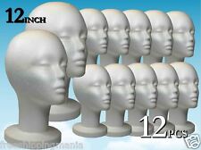 Wig Styrofoam Head Foam Mannequin Display 12 12pcs