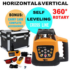 Self Leveling Degree 360 Rotary Rotating Red Laser Level Withcase Tool Kit Ip 54