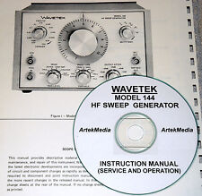 Wavetek 144 Sweep Generator Operating Amp Service Manual Withschematics