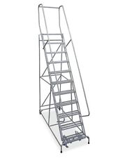 Used 11 Step Rolling Warehouse Ladder