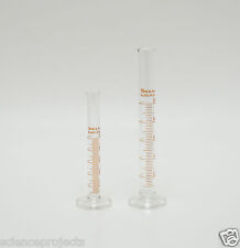 Cylinder Set Graduated Measuring 5ml 10ml Lab Borosilicate Glass Cylinders