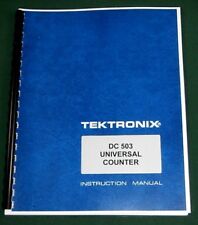 Tektronix Dc 503 Instruction Manual With 11x17 Foldouts Amp Protective Covers