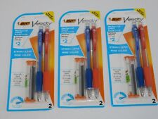 Bic Velocity Mechanical Pencils Extra Lead Amp Erasers Three Pks Of 2 Blue Orange
