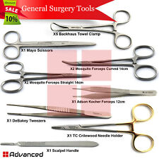 Basic Veterinary Surgery Instruments Surgical Needle Holder Suturing Tweezers