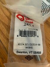 Vermont Gage 241 Pin Gage Qty1 Brand New