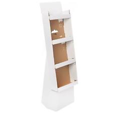 Brybelly White Corrugate Cardboard 4 Shelf Retail Display Rack Stand 57 Tall