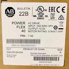 2020 2021 Allen Bradley Powerflex 40 55 Kw 75 Hp Ac Drive 22b D012n104