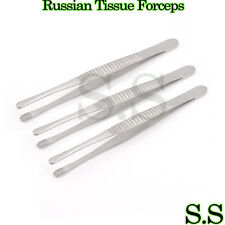 3 Russian Tissue Forceps 8 Surgical Dental Instruments