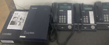Panasonic Tda50 Hybrid Ip Pbx Amp Tva50 Voice Processing System With 3 Phones