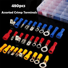 480pcs Assorted Crimp Terminals Set Insulated Electrical Wiring Connector Kit