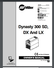 Miller Dynasty 300 Dx 300dx Welder Owners Manual 80 Pgs Comb Bound Gloss Covers