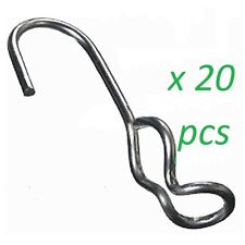20 Sj Hooks For Rubber Rope Shock Cord Tarp Hook Strap Tie Down Bungee Cord