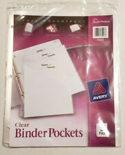 Avery 75243 Durable 3 Ring Poly Binder Pockets 5 Pack Clear