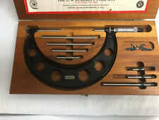 Vintage Starrett 224 2 6 Set A Interchangeable Adjustable Micrometer