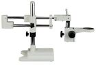 Omax Double-arm Stereo Microscope Boom Stand Heavy Duty W Focusing Racking 76mm