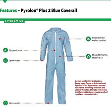 Lakeland Pyrolon Plus 2 Fr Isolation Coverall M Ppe Protective Suit Blue M 07412