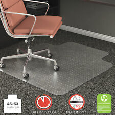 Deflecto Rollamat Frequent Use Chair Mat For Medium Pile Carpet 45 X 53 Withlip