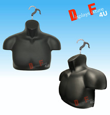 New Mannequin Male Torso Formfree Hook Display Men Shirt Jersey Jewelry Black