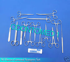 30 Pcs General Surgery Set Veterinary Animal Hospitalsurgical Instrument Ds 968