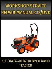 New Listingkubota B2410 B2710 B2910 B7800 Tractor Service Repair Manual On Cd