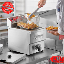 Commercial Kitchen 15 Lb Electric Deep Fryer Countertop French Fry Frying Basket