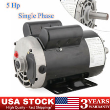 5 Hp Air Compressor Duty Electric Motor 56 Frame 3450 Rpm Single Phase 78