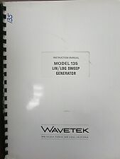 Wavetek Model 135 Linlog Sweep Generator Instruction Manual