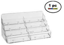 8 Pocket Clear Acrylic Business Card Holder Stand Free Shipping