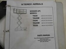 Mark Lift Terex Aerials Ts20w Ts26w Ts30 Scissor Lift Parts Manual Oem