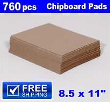 85 X 11 Chipboard Pads Cardboard Boxes Sheets Strengthen Mailers 760 Pcs Case