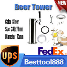 Draft Beer Tower Single Tap Stainless Steel Chrome Beer Kegerator Homebrew Us