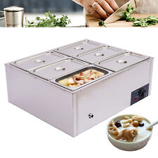 32 Pans Electric Food Warmer Steam Table Stainless Steel Durable Widely Used