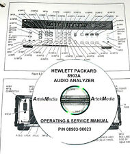 Hp 8903a Audio Analyzer Operating Amp Service Manual