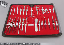 26 Pc Or Grade Basic Ophthalmic Eye Micro Surgery Surgical Instruments Set Kit
