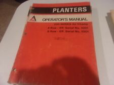 Allis Chalmers Operators Manual Planters 330 Series Air Champ 4 Amp 6 Row