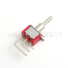 5 Mini Toggle Switch Right Angle Spdt 2 Positions On On Silver Alloy Contact